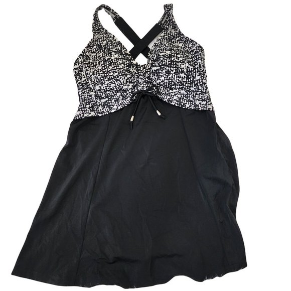 Maxine of Hollywood Other - Maxine of Hollywood Vintage one piece crisscross back Swim dress